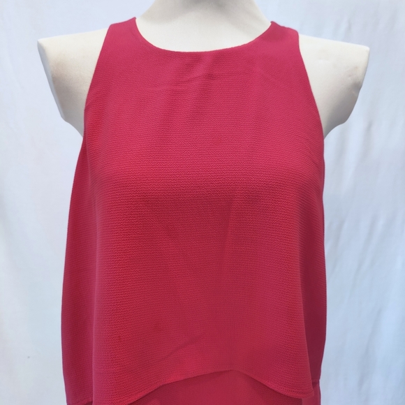 cooper & ella Pink Layered Racerback Blouse - Picture 2 of 8